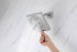 12" Brushed Nickel Thermostatic Shower Faucet: 3-Way Control, LED, Bluetooth Music, Regular Head