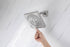 12" Brushed Nickel Thermostatic Shower Faucet: 3-Way Control, LED, Bluetooth Music, Regular Head