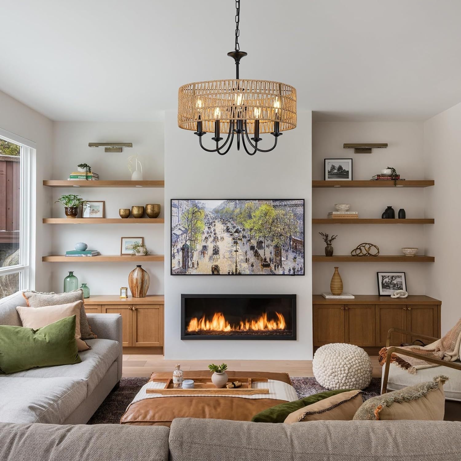 Walker Edison | Modern Farmhouse Chandelier Light Fixture