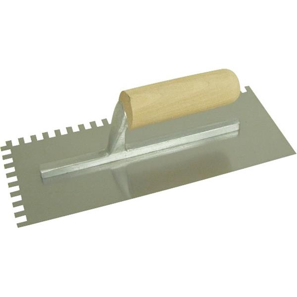 Marshalltown 16177 Tiling & Flooring Notched Trowel; 1-2 X 1-2 X 1-2 SQ