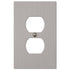 Elan Brushed Nickel Cast - 1 Duplex Wallplate