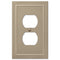 Bethany Brushed Bronze Cast - 1 Duplex Wallplate