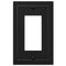 Bethany Matte Black Cast - 1 Rocker  Wallplate