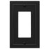 Bethany Matte Black Cast - 1 Rocker  Wallplate