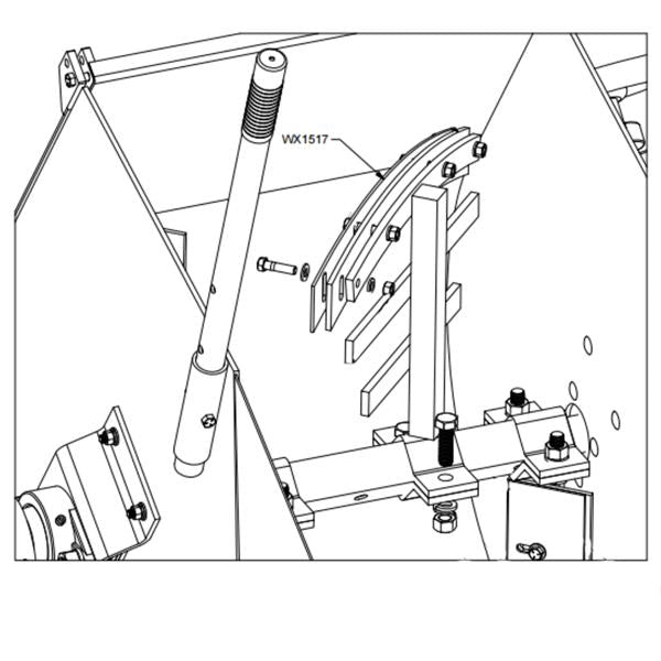 Marshalltown 27841 Steel Mixing Blade Kit For Concrete Mixers