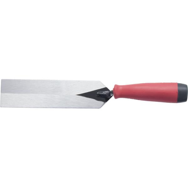 Marshalltown 18632 Margin Trowel 5" x 2" Stainless Steel with Red Soft Grip Handle