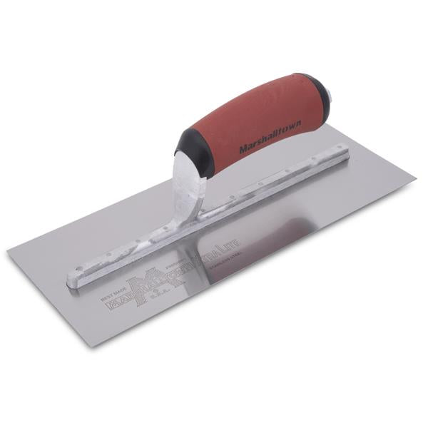 Marshalltown 13465 11 X 4 3-4 Stainless Steel Finishing Trowel Curved DuraSoft Handle