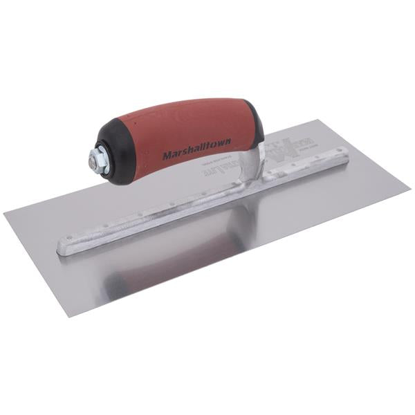 Marshalltown 13465 11 X 4 3-4 Stainless Steel Finishing Trowel Curved DuraSoft Handle