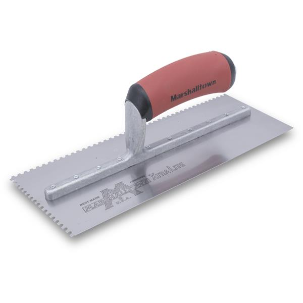 Marshalltown 15889 Tiling & Flooring Notched Trowel -1-8 X 1-8 X 1-8 U-DuraSoft Handle