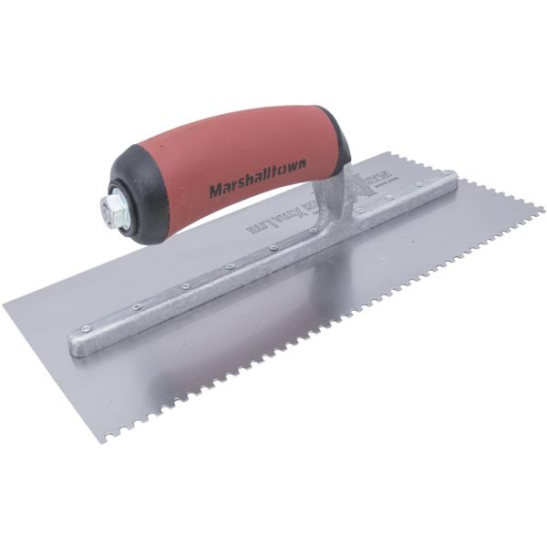 Marshalltown 15885 Tiling & Flooring Notched Trowel -1-16 X 1-32 X 1-32 U-DuraSoft Handle