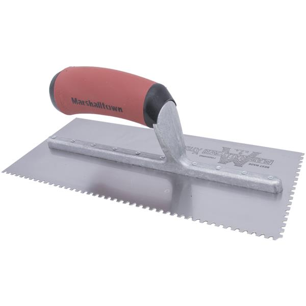 Marshalltown 15885 Tiling & Flooring Notched Trowel -1-16 X 1-32 X 1-32 U-DuraSoft Handle