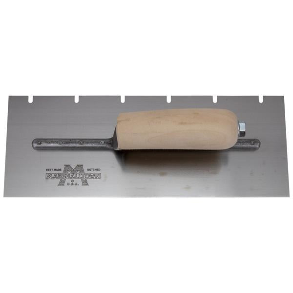 Marshalltown 15772 Exterior insulation and finish system Notch Trowel-3-8 X 11-32 X 1 51-64 U