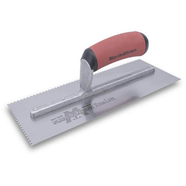 Marshalltown 15717 Tiling & Flooring Notched Trowel-3-32 X 3-32 X 1-8 U-Dura-Soft Handle