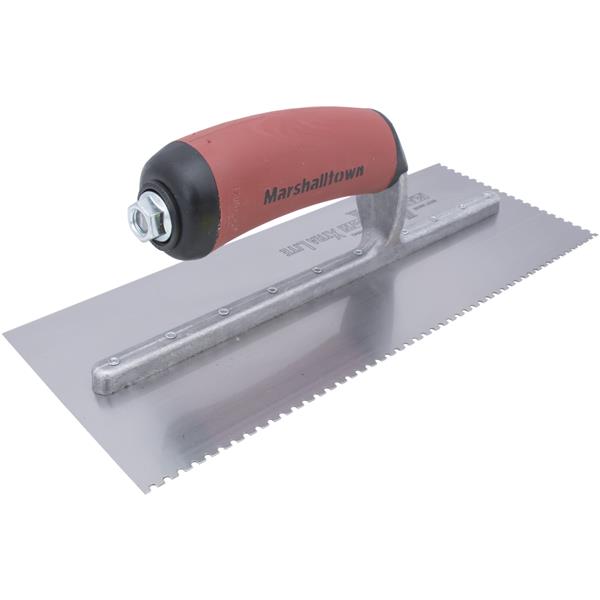 Marshalltown 15717 Tiling & Flooring Notched Trowel-3-32 X 3-32 X 1-8 U-Dura-Soft Handle