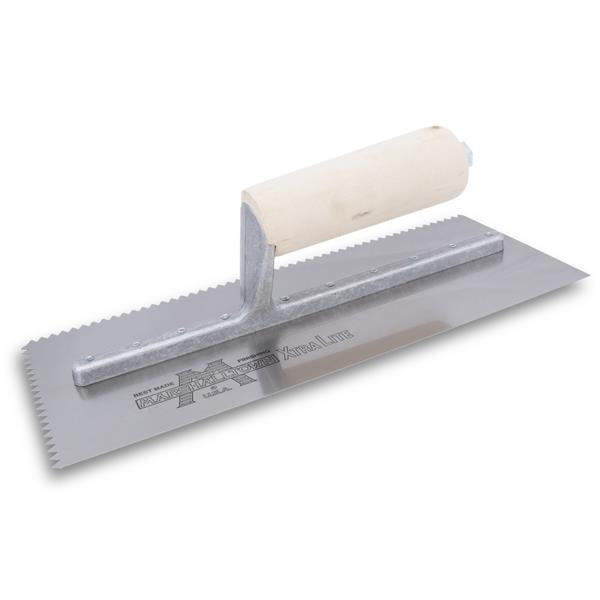 Marshalltown 15702 Tiling & Flooring Notched Trowel-7-32 X 5-32 V- Straight Handle