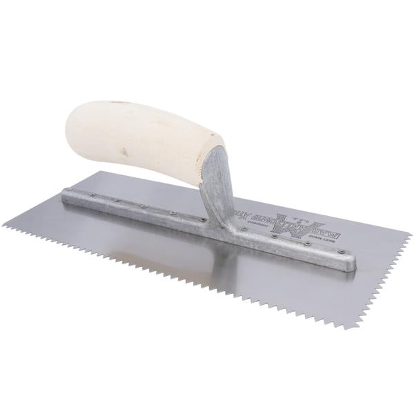 Marshalltown 15704 Tiling & Flooring Notched Trowel-7-32 X 5-32 V- Curved Handle