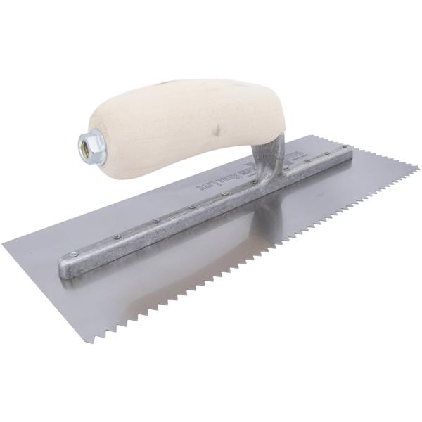 Marshalltown 15704 Tiling & Flooring Notched Trowel-7-32 X 5-32 V- Curved Handle