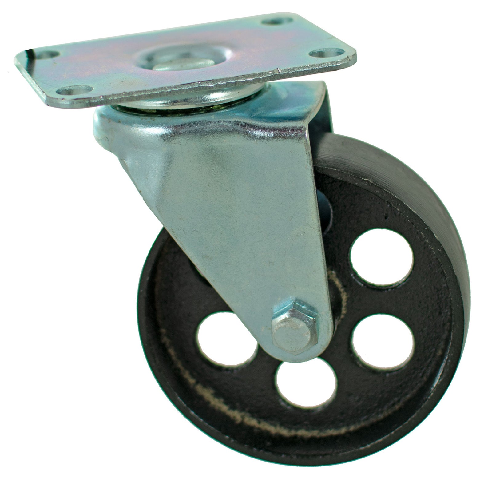 5in Galvanized Casters - Swivel with Brakes