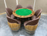 6-Chair Barrel Table Game Set (With Dining Top Option) (January Preorder)