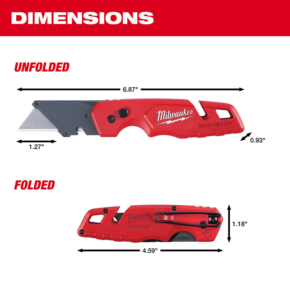 Milwaukee 48-22-1501 FASTBACK™ Folding Utility Knife