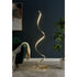 Modern Spiral LED 61" Gold Floor Lamp // Dimmable Led Strip