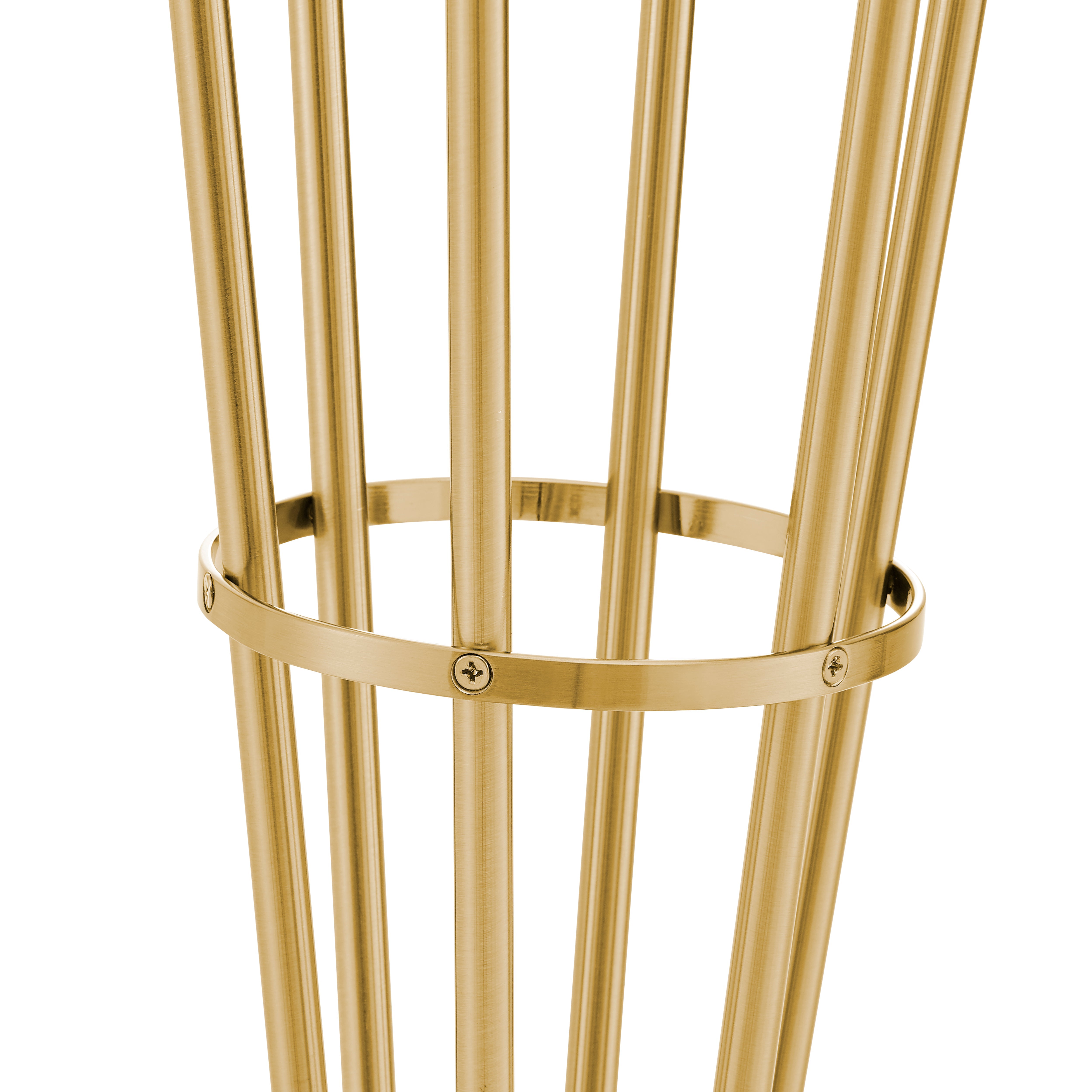 Anechdoche 6 Lights Floor Lamp // Gold and White