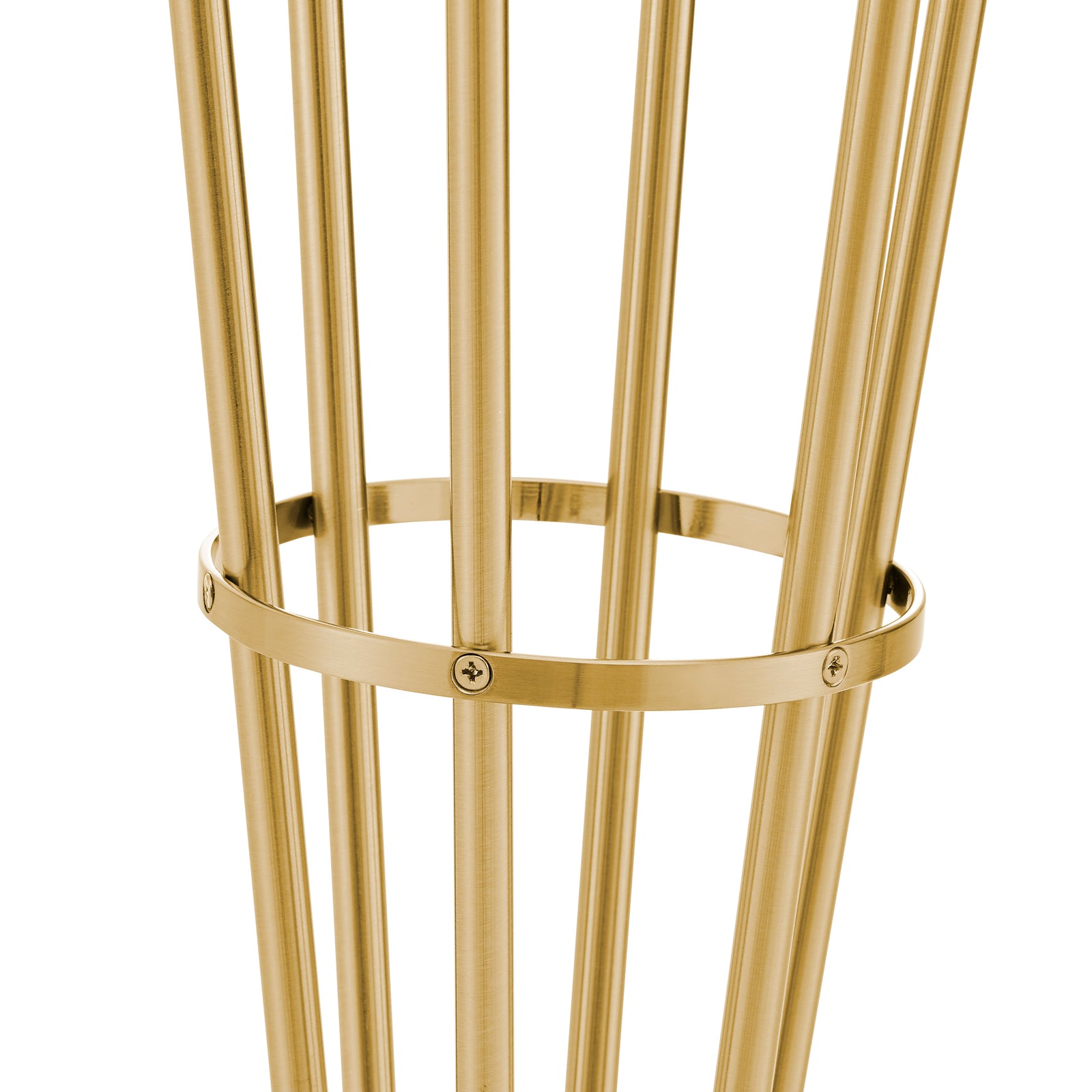 Anechdoche 6 Lights Floor Lamp // Gold and White