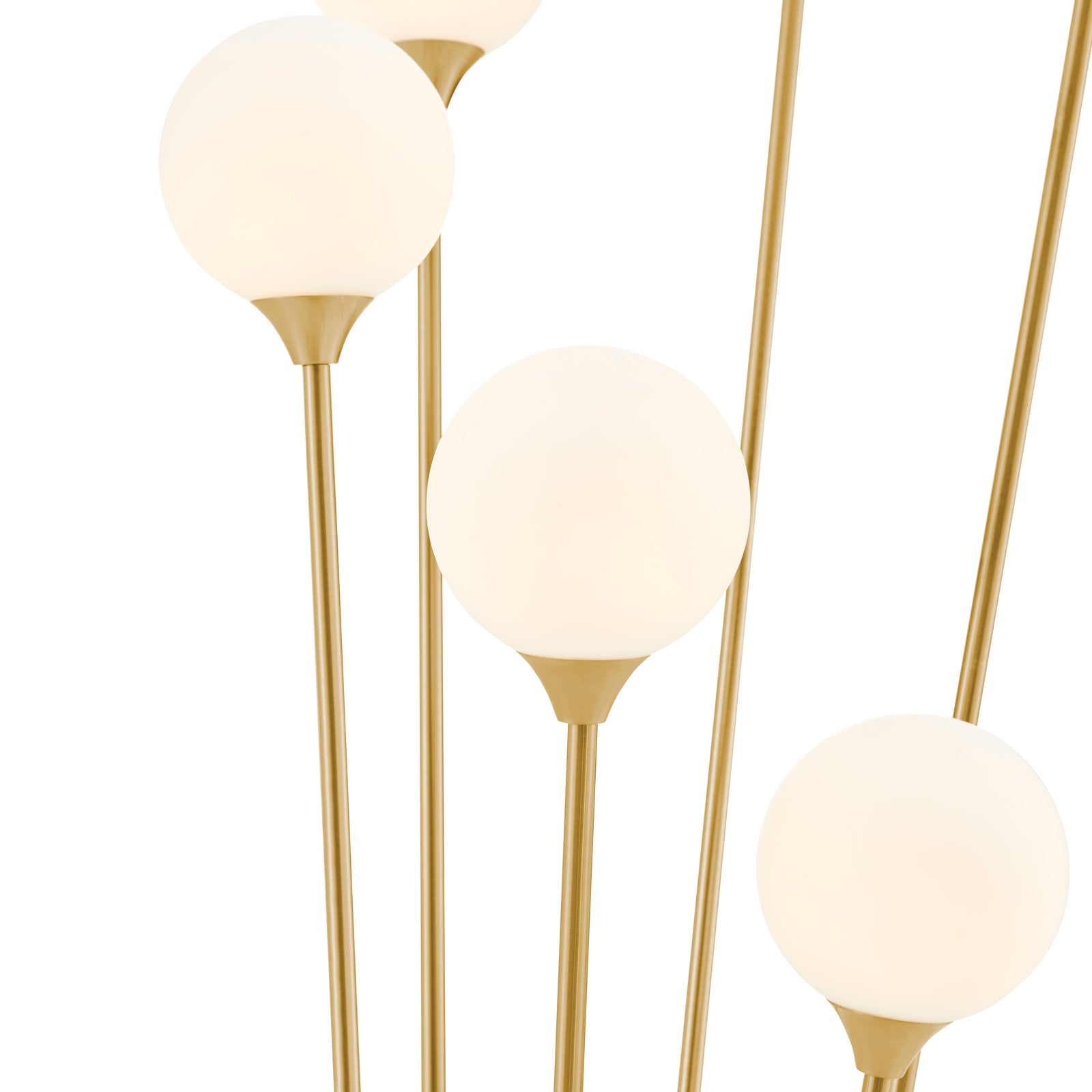 Anechdoche 6 Lights Floor Lamp // Gold and White