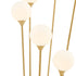 Anechdoche 6 Lights Floor Lamp // Gold and White