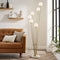 Anechdoche 6 Lights Floor Lamp // Gold and White