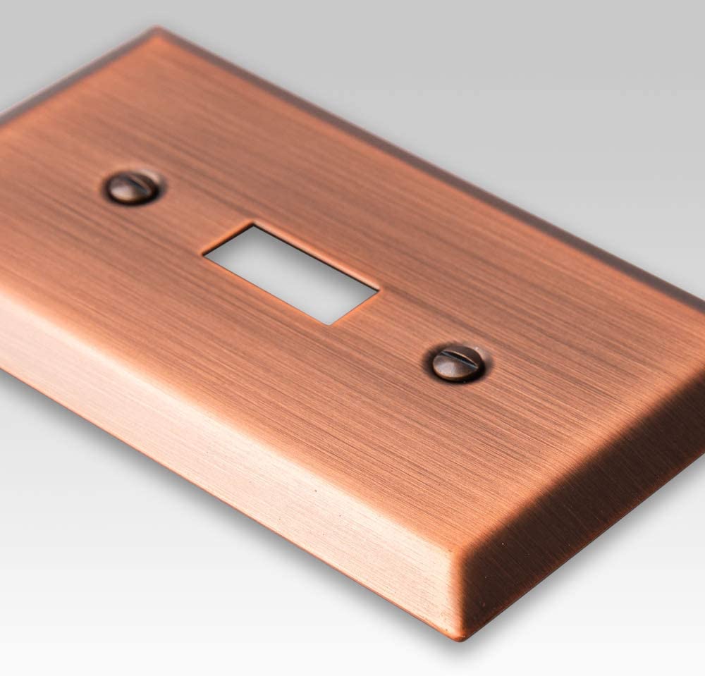 Century Brushed Copper Steel - 1 Duplex Wallplate