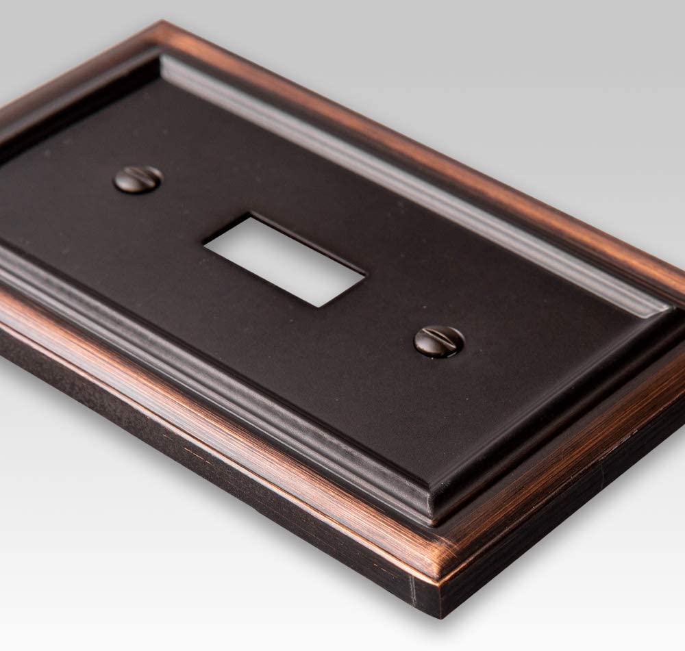 Continental Aged Bronze Cast - 1 Blank Wallplate