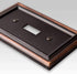 Continental Aged Bronze Cast - 1 Toggle / 1 Duplex Wallplate