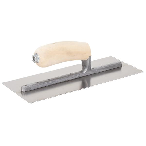 Marshalltown 17936 Tiling & Flooring Notched Trowel-1-4 X 3-16 V