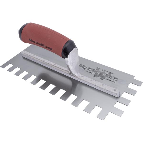 Marshalltown 15782 Tiling & Flooring Notched Trowel-1-2 X 3-4 X 1-2 SQ-Dura-Soft Handle