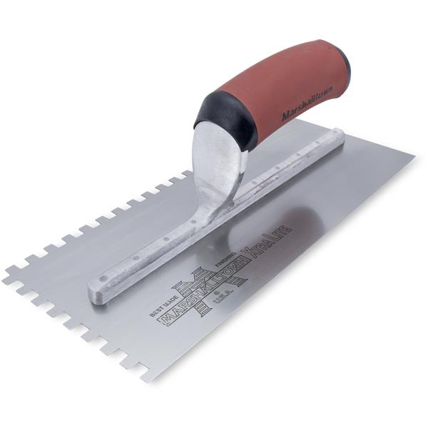 Marshalltown 15709 Tiling & Flooring Notched Trowel-1-4 X 1-4 X 1-4 Square-Dura-Soft Handle