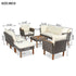 Walker Edison | Wicker 9-Piece Patio Modular Sofa Set