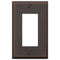 Manhattan Aged Bronze Cast - 1 Rocker Wallplate