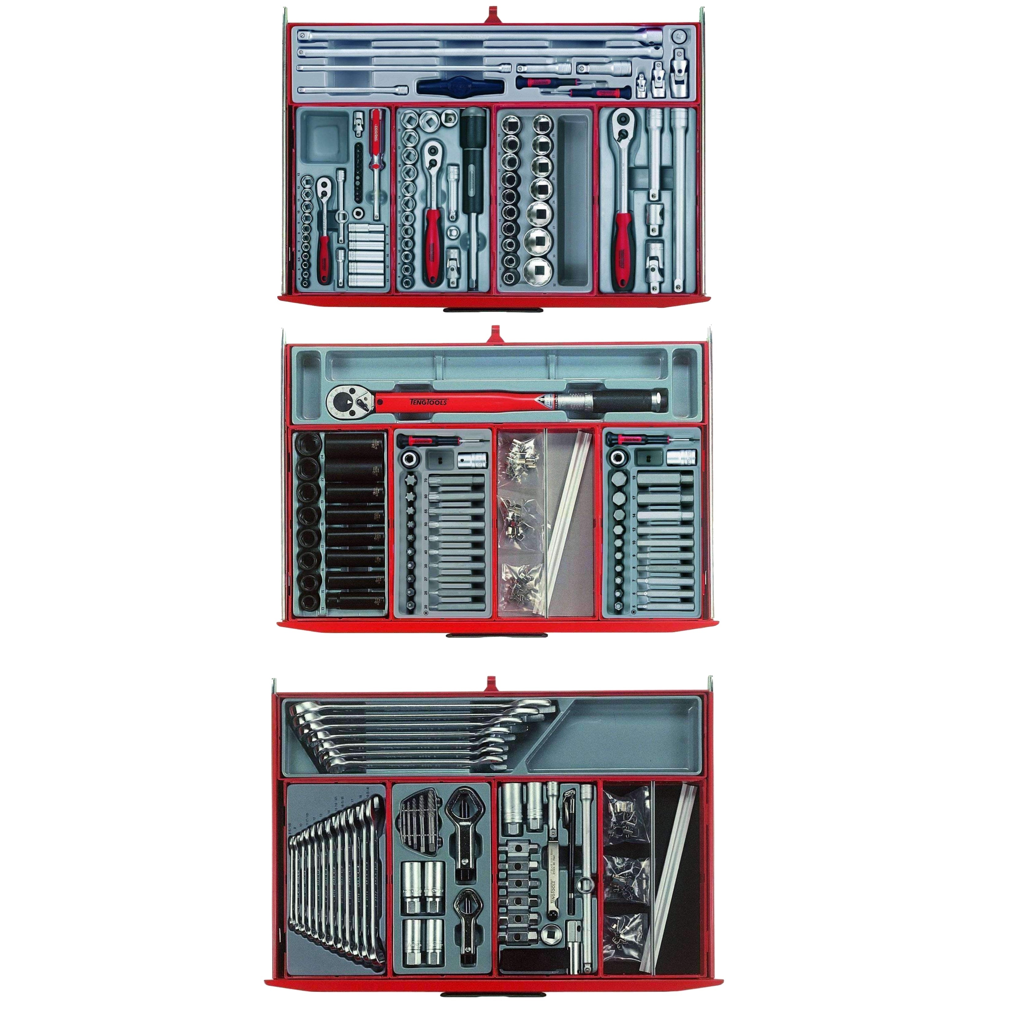 Juego de herramientas manuales mixtas Mega Master de 715 piezas de Teng Tools - TCMM715N