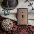 Imperial Bead Aged Bronze Cast - 1 Phone Jack Wallplate