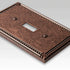 Imperial Bead Tumbled Aged Bronze Cast - 1 Rocker Wallplate