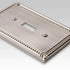 Imperial Bead Brushed Nickel Cast - 1 Blank Wallplate