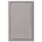 Metro Line Brushed Nickel Cast - 1 Blank Wallplate