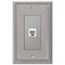 Metro Line Brushed Nickel Cast - 1 Phone Jack Wallplate