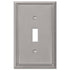 Metro Line Brushed Nickel Cast - 1 Toggle Wallplate