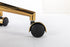 Walker Edison | Black Teddy Desk Chair with Gold Rolling Base