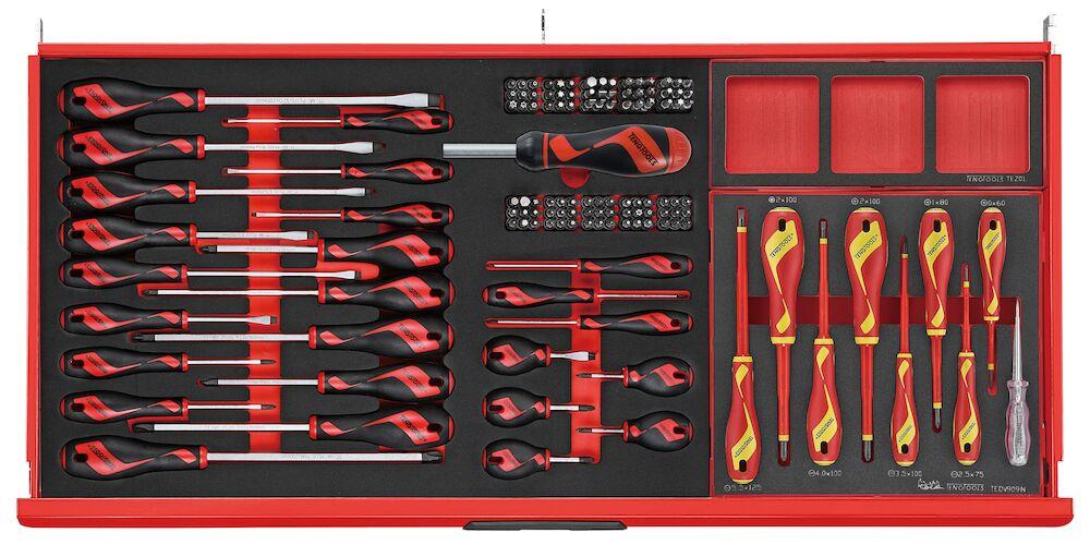 Juego de herramientas de espuma profesional con 7 cajones y 631 piezas Teng Tools - TCEMM631N