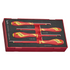 Teng Tools 4 Piece 1000 Volt Insulated Flat Screwdriver EVA Foam Set - TEAMDV04N