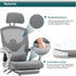 Walker Edison | White Mesh High Back Ergonomic Office Desk Chair