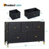 Walker Edison | Faux Leather Drawer Entryway Cabinet